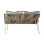 Garden furniture DKD Home Decor White Light brown 190 x 190 x 70 cm
