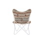 Garden sofa DKD Home Decor White Orange Iron 74 x 65 x 90 cm