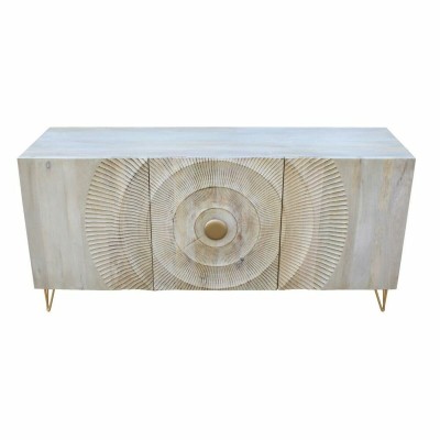 Sideboard DKD Home Decor White Golden Metal Mango wood 160 x 45 x 75 cm
