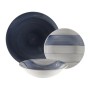 Service de Vaisselle Versa Leanne Bleu foncé Grès 26,5 x 26,5 cm 18 Pièces