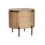Nightstand Home ESPRIT Natural Metal Paolownia wood 60 x 43 x 57 cm