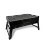 Coal Barbecue with Wheels Feel Maestro MR-1010 Black Metal