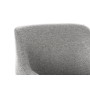 Armchair DKD Home Decor Black Light grey Metal 66 x 62 x 76,5 cm