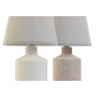 Lampe de bureau Home ESPRIT Blanc Beige 40 W 220 V 15 x 15 x 27 cm (2 Unités)