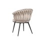 Chair DKD Home Decor Black Beige 60 x 66 x 84 cm 66 x 60 x 84 cm