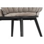 Chair DKD Home Decor Black Beige 60 x 66 x 84 cm 66 x 60 x 84 cm