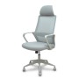 Office Chair with Headrest Foröl 053PGRN Grey
