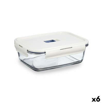 Boîte à lunch hermétique Luminarc Baltic Crème verre 1,22 L (6 Unités)