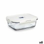 Boîte à lunch hermétique Luminarc Baltic Crème verre 1,22 L (6 Unités)