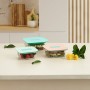 Hermetic Lunch Box Luminarc Joy Orange Glass 800 ml (6 Units)
