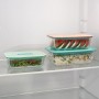 Hermetic Lunch Box Luminarc Joy Orange Glass 1,04 L (6 Units)