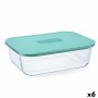 Boîte à lunch hermétique Luminarc Joy Bleu verre 1,5 L (6 Unités)
