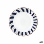Assiette creuse Bidasoa Oceanika Bleu Céramique Ø 20 cm (12 Unités)