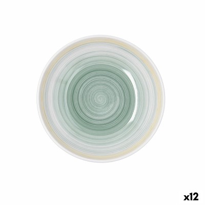 Assiette creuse Quid Velvet Jaune Céramique Ø 21,5 cm (12 Unités)