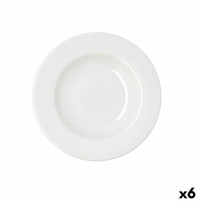 Assiette creuse Bidasoa Serenity Hydrozero Blanc Céramique Ø 23 cm (6 Unités)