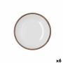 Assiette creuse Bidasoa Orion Hydrozero Blanc Céramique Ø 20 cm (6 Unités)