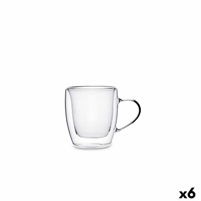 Tasse de café et de thé Quid Serenia Transparent verre 80 ml (6 Unités)