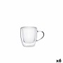 Tasse de café et de thé Quid Serenia Transparent verre 80 ml (6 Unités)