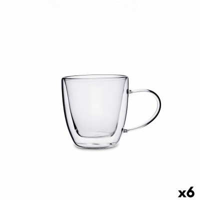 Tasse de café et de thé Quid Serenia Transparent verre 150 ml (6 Unités)