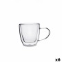 Tasse de café et de thé Quid Serenia Transparent verre 150 ml (6 Unités)