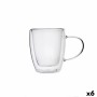 Tasse de café et de thé Quid Serenia Transparent verre 300 ml (6 Unités)
