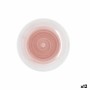 Assiette à dessert Quid Velvet Rose Céramique Ø 19 cm (12 Unités)