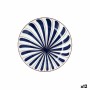Dessert dish Bidasoa Oceanika Blue Ceramic Ø 19 cm (12 Units)