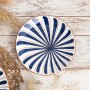 Dessert dish Bidasoa Oceanika Blue Ceramic Ø 19 cm (12 Units)