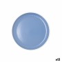 Dessert dish Bidasoa Moana Blue Ceramic Ø 21,5 cm (12 Units)