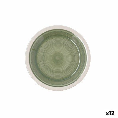 Dessert dish Quid Calypso Green Ceramic Ø 19 cm (12 Units)