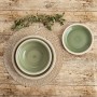 Dessert dish Quid Calypso Green Ceramic Ø 19 cm (12 Units)