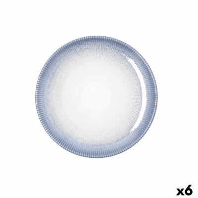 Dessert dish Bidasoa Lea Hydrozero White Ceramic Ø 21 cm (6 Units)