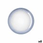 Dessert dish Bidasoa Lea Hydrozero White Ceramic Ø 21 cm (6 Units)
