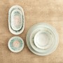 Dessert dish Bidasoa Kai Hydrozero White Ceramic Ø 21 cm (6 Units)