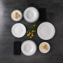 Dessert dish Bidasoa Glacial Filo White Ceramic Ø 19 cm (36 Units)