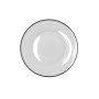 Dessert dish Bidasoa Glacial Filo White Ceramic Ø 19 cm (36 Units)