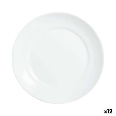 Assiette à dessert Luminarc Apy Blanc verre Ø 18 cm (12 Unités)