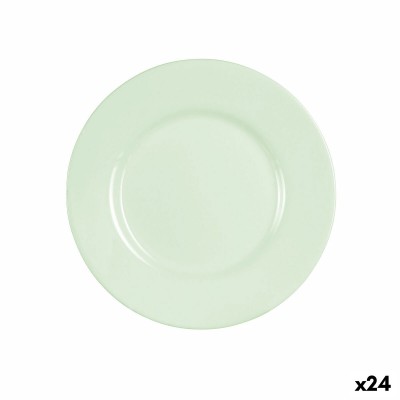Dessert dish Luminarc Plumi Paradise Green Glass Ø 19 cm (24 Units)