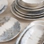 Dessert dish Bidasoa Polaris Hydrozero Beige Ceramic Ø 21 cm (6 Units)