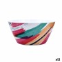 Salad Bowl Quid Acuarela White Bioplastic 25 x 12 cm (12 Units)