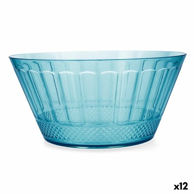 Saladier Quid Gaia Turquoise Plastique Ø 25 cm (12 Unités)