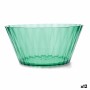 Salad Bowl Quid Iris Green Plastic Ø 25 cm (12 Units)