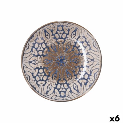 Assiette creuse Bidasoa Deneb Hydrozero Marron Céramique Ø 23 cm (6 Unités)