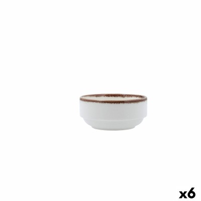 Bol pour Apéritifs Bidasoa Orion Hydrozero Blanc Céramique (6 Unités)