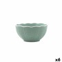 Bol pour Apéritifs Bidasoa Aura Stela Vert Céramique 12 x 12 x 5 cm (6 Unités)