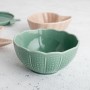 Bol pour Apéritifs Bidasoa Aura Stela Vert Céramique 12 x 12 x 5 cm (6 Unités)