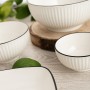 Bol pour Apéritifs Quid Gastro Black Blanc Noir Céramique (6 Unités)