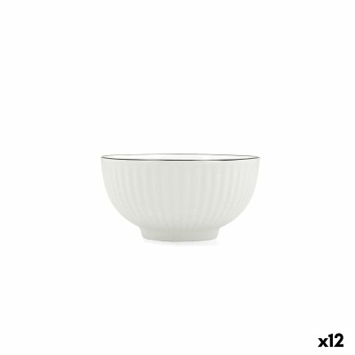 Bol pour Apéritifs Quid Gastro Black Blanc Noir Céramique (12 Unités)