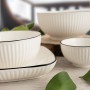 Bol pour Apéritifs Quid Gastro Black Blanc Noir Céramique (12 Unités)
