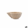 Bol pour Apéritifs Bidasoa Aura Stela Beige Céramique 12,5 x 11,5 x 5 cm (6 Unités)